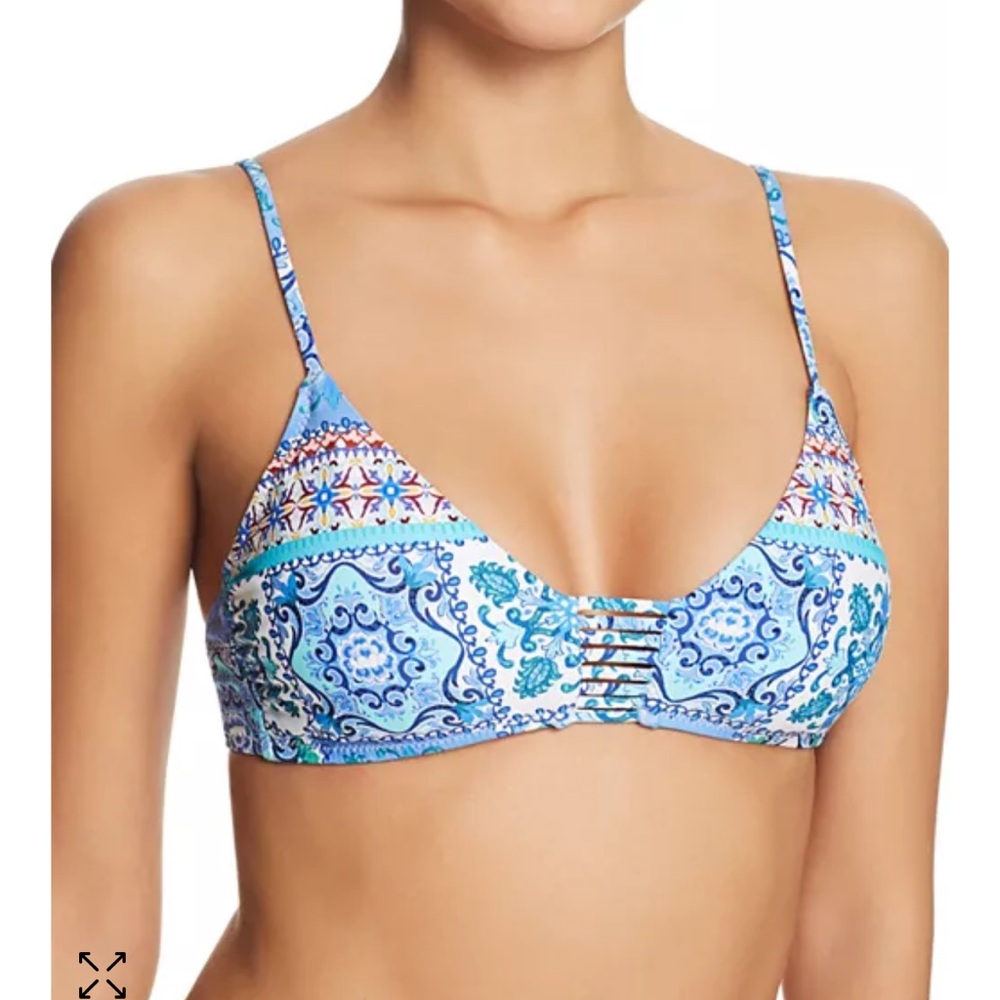 Nanette Lepore blue and white Ensenada bikini
